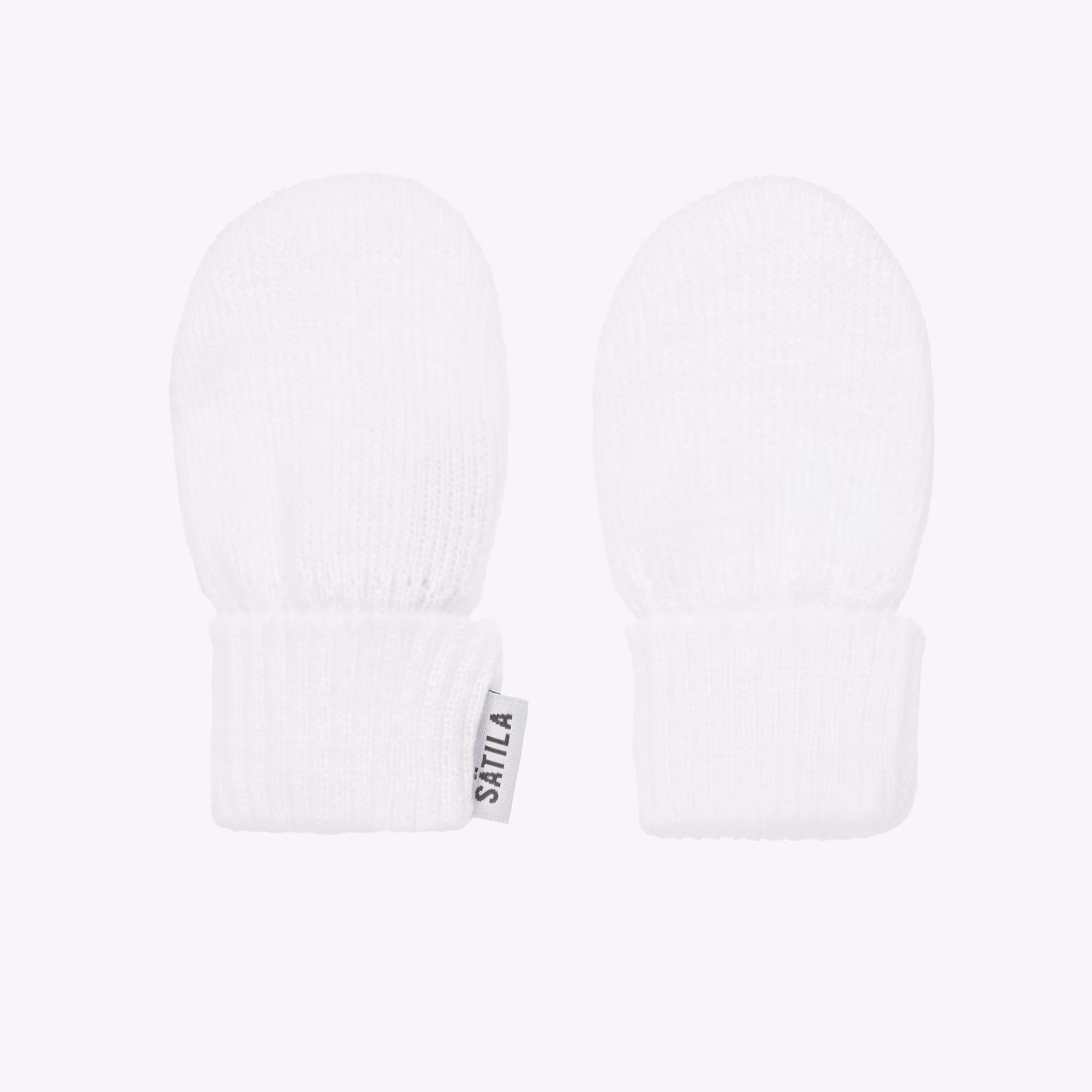 Baby Mittens - White