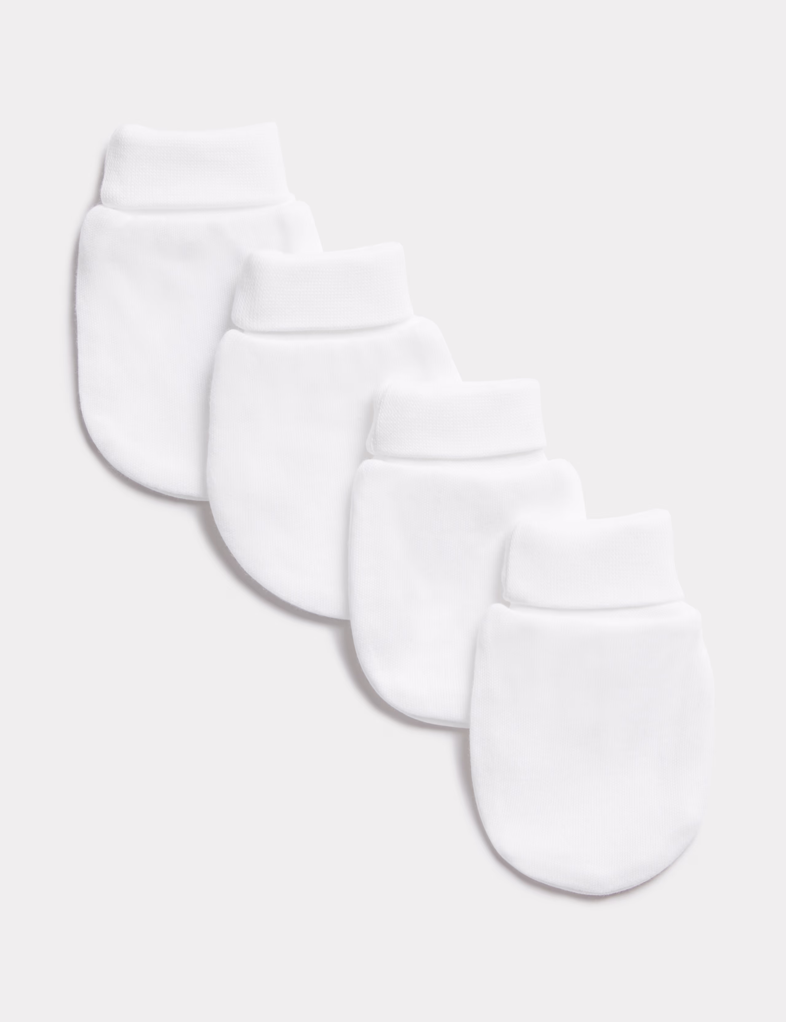 Baby Mittens - White