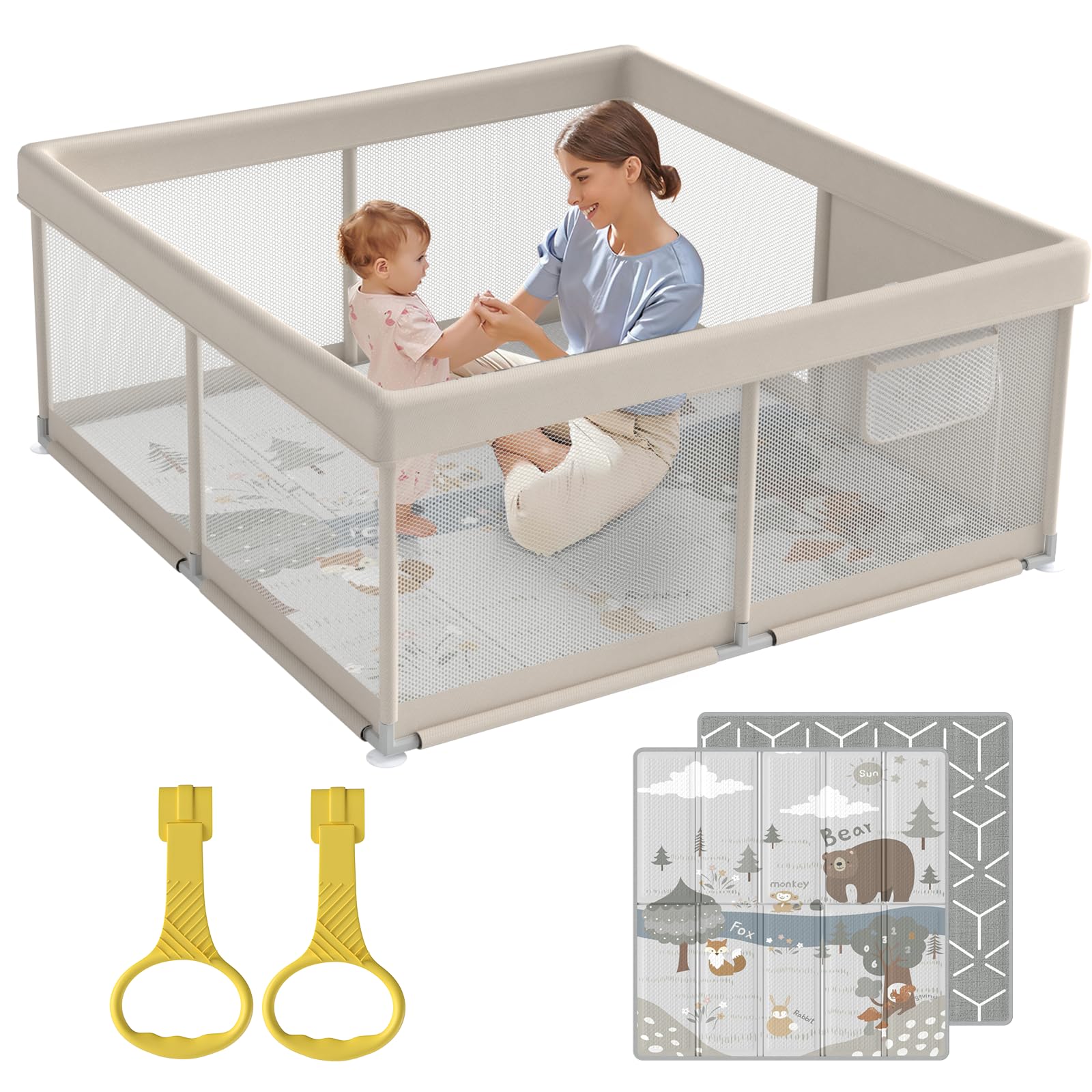 Baby Playpen - Yellow