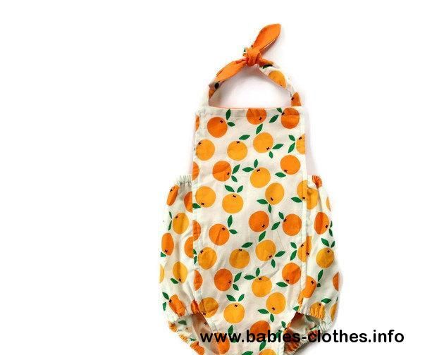 Baby Romper - Orange