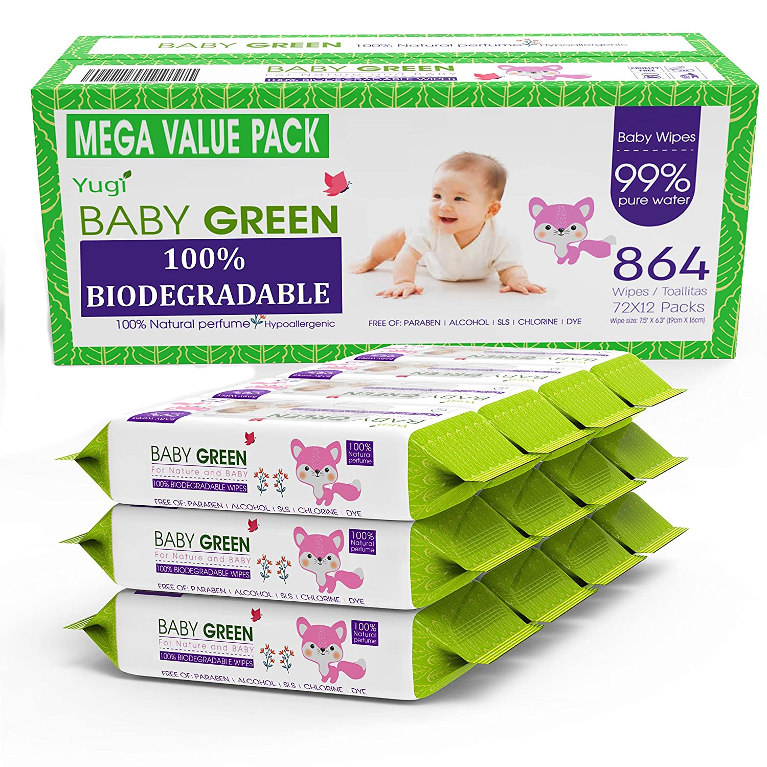 Baby Wipes - Green
