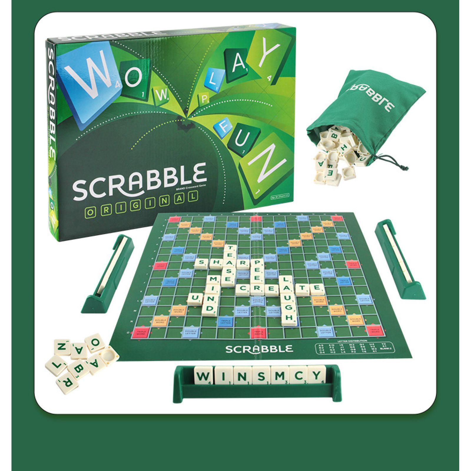 Board Game - Scrabble - Green