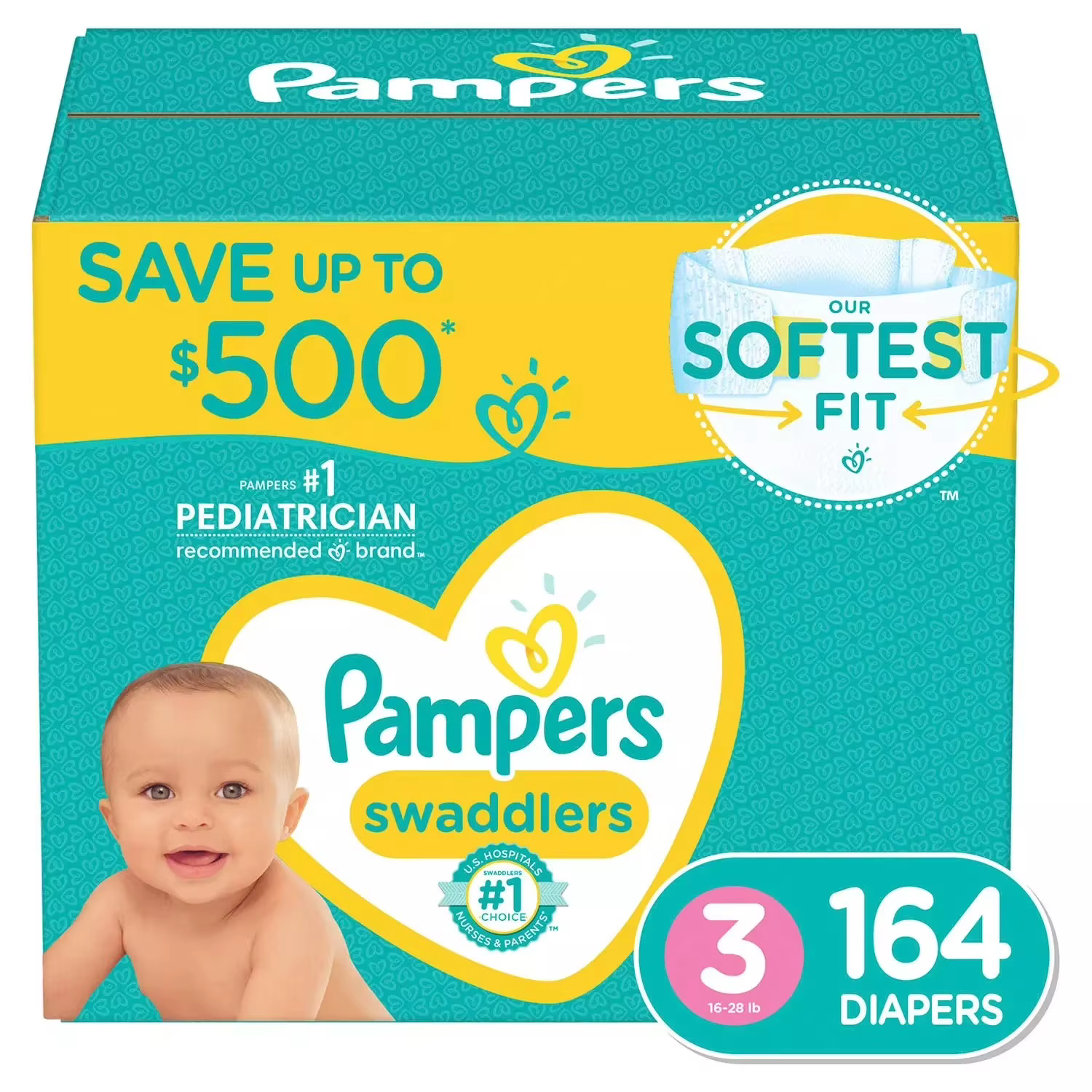 Diapers - Size 2 - White