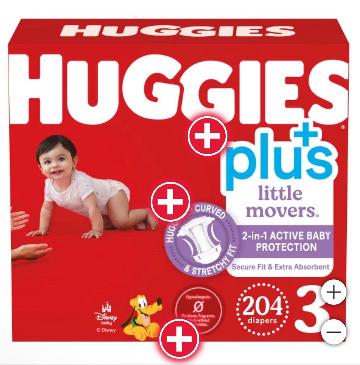 Diapers - Size 3 - Red