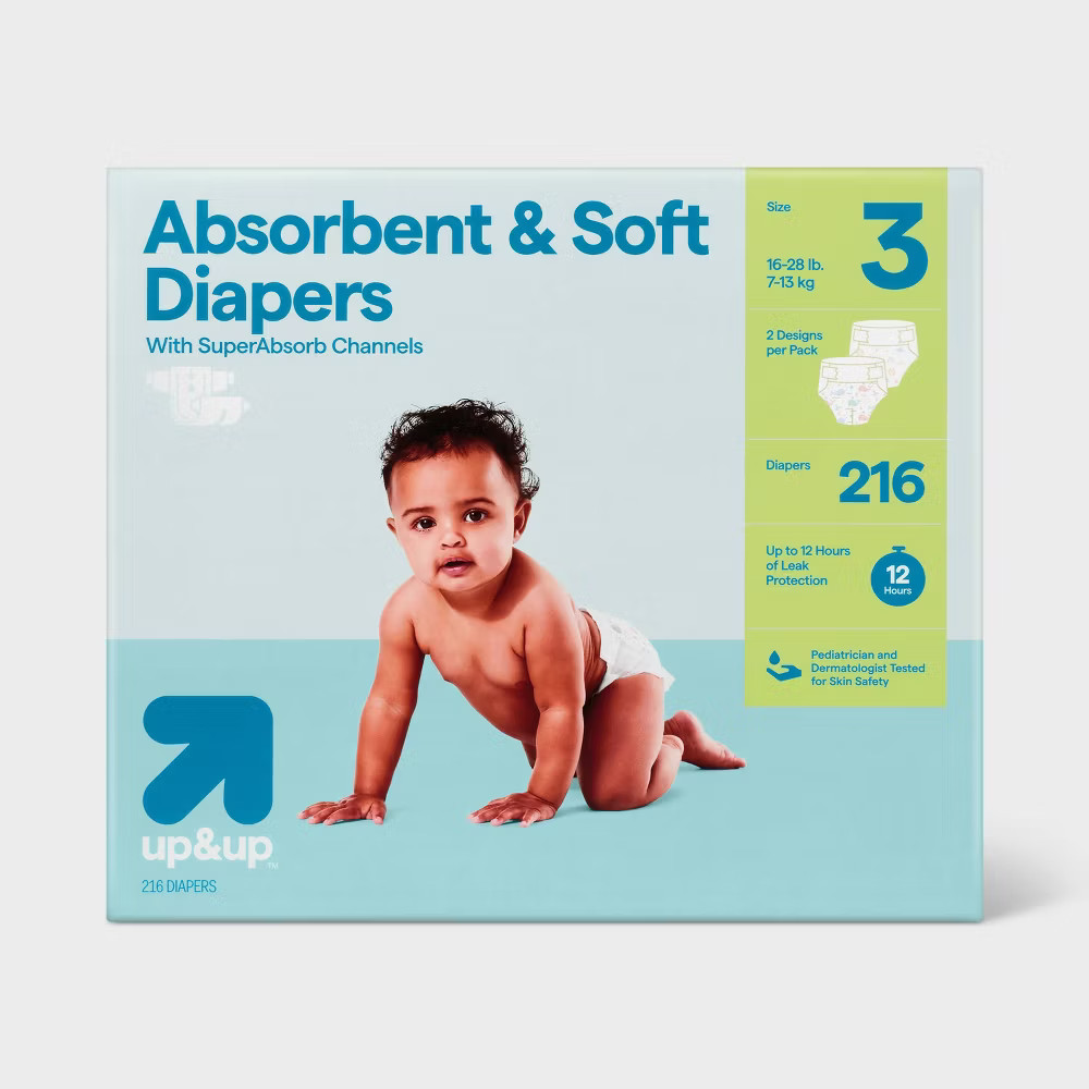 Diapers - Size 3 - White