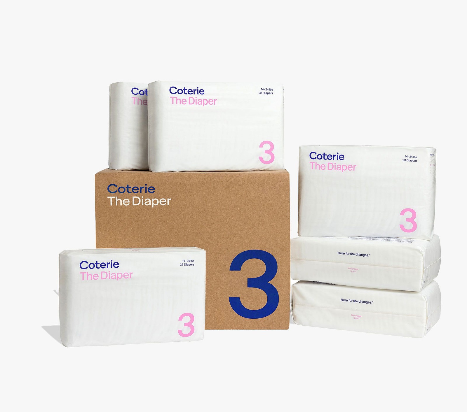 Diapers - Size 3 - Yellow