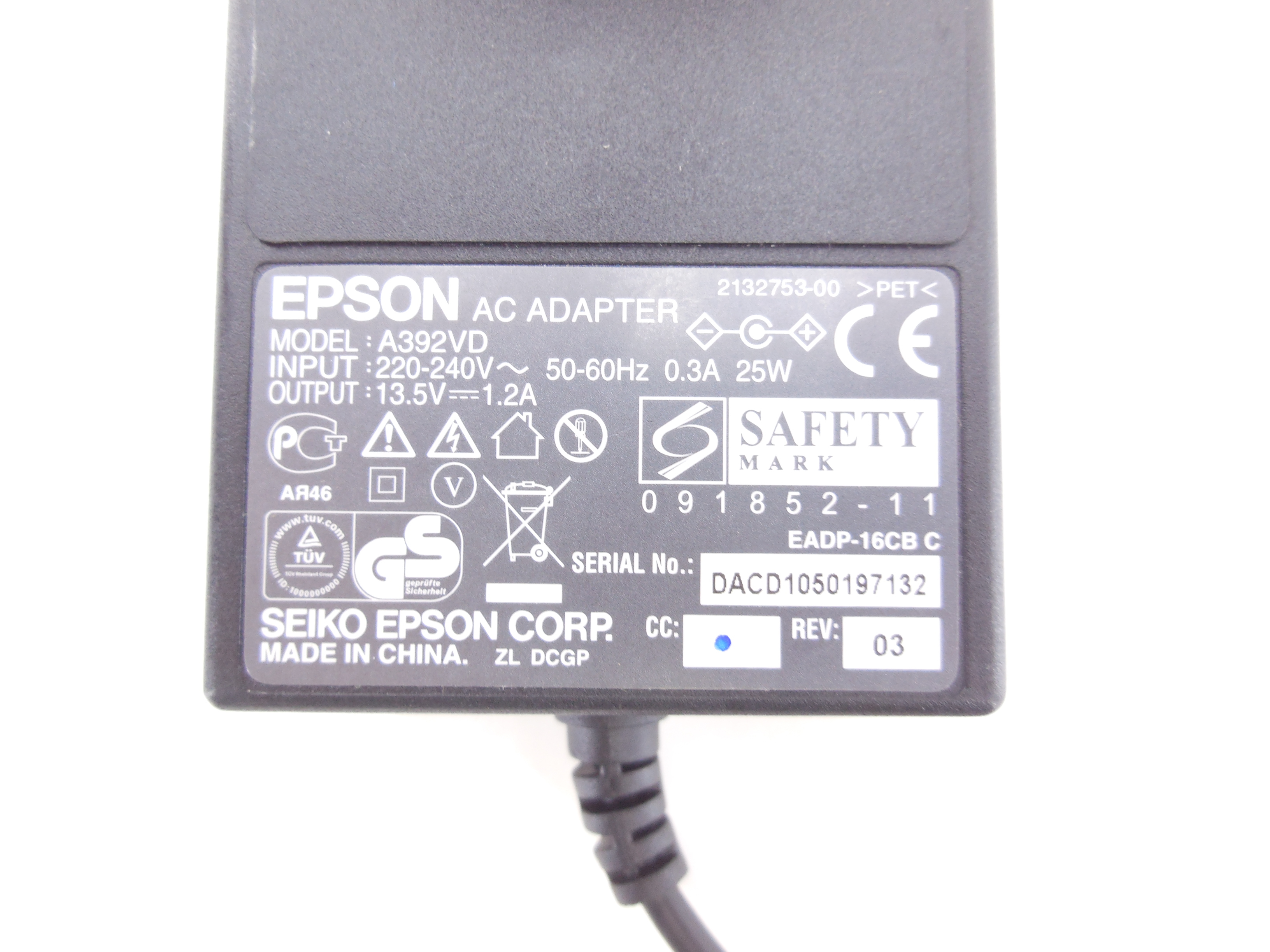 Epson Wall Charger