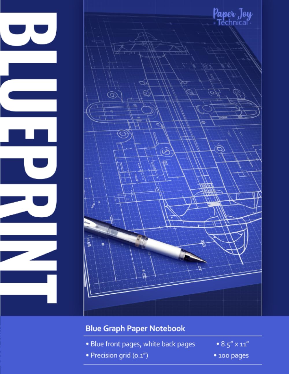 Graph Book - 96 Pages - Blue