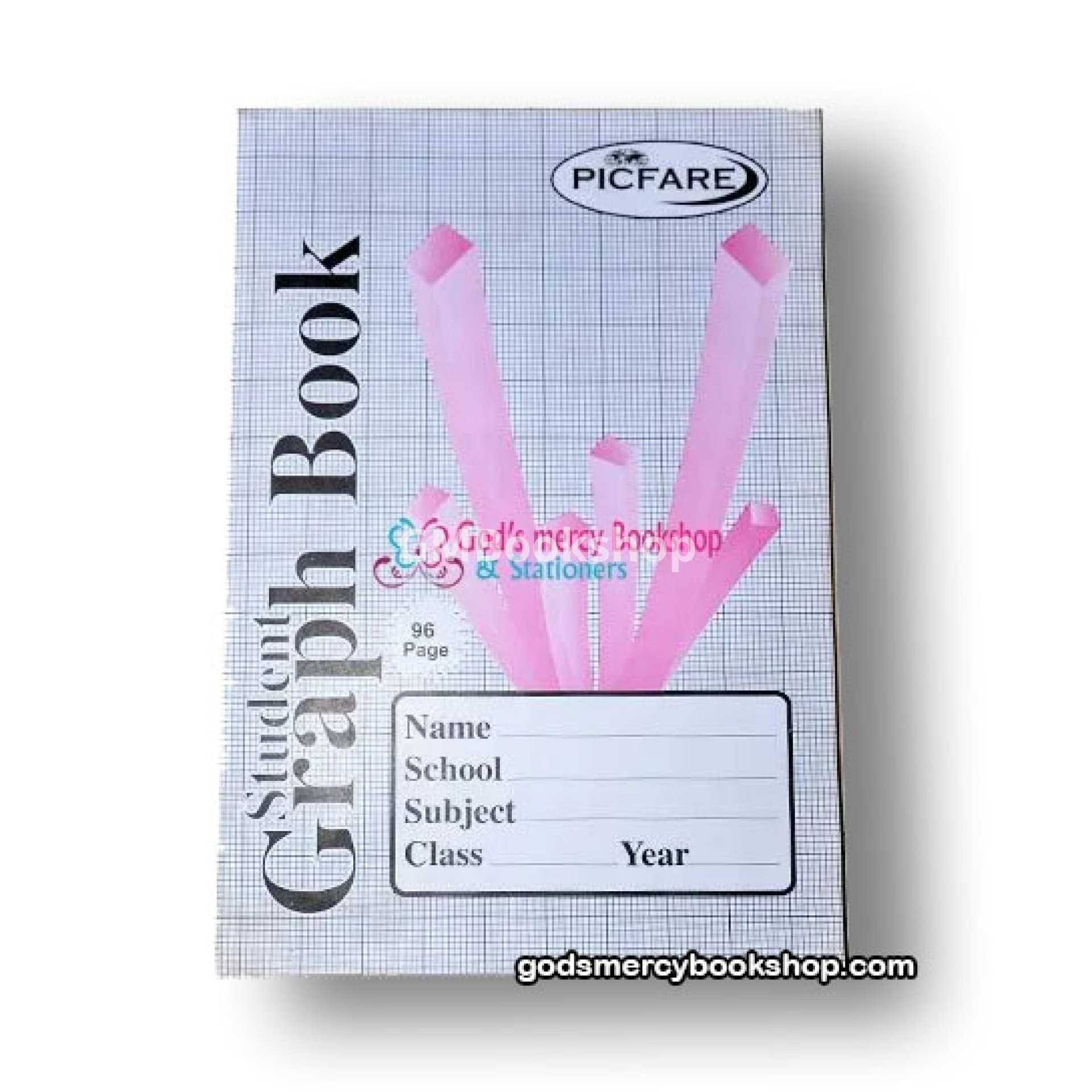 Graph Book - 96 Pages - Red