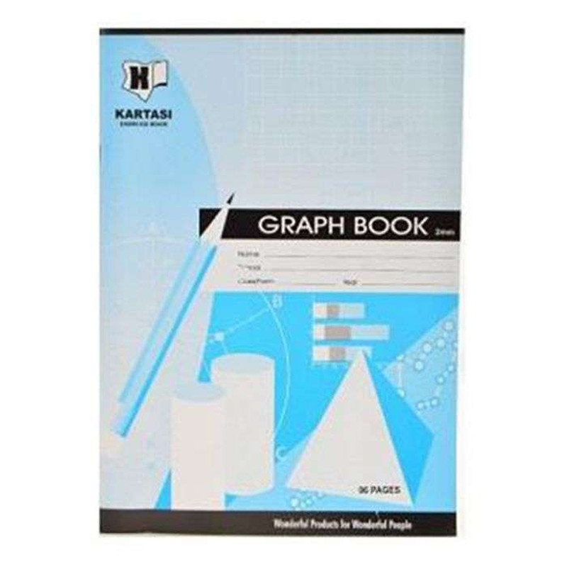 Graph Book - 96 Pages - Red