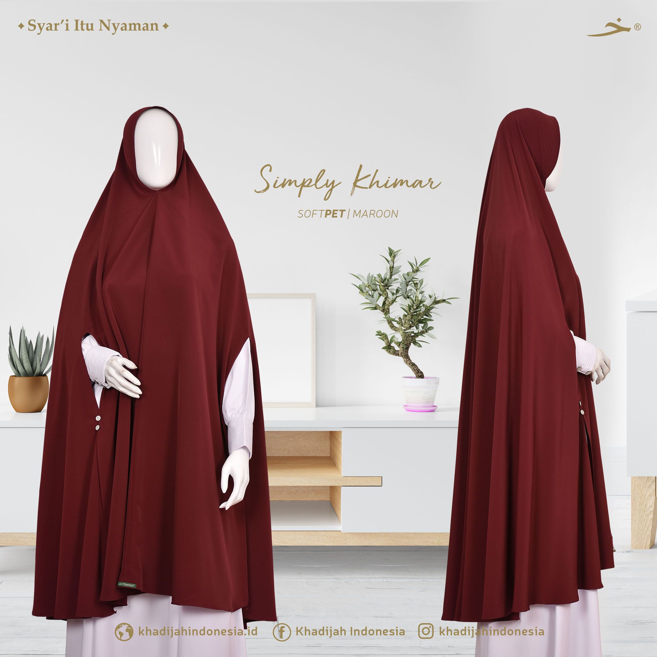 Khimar - Maroon