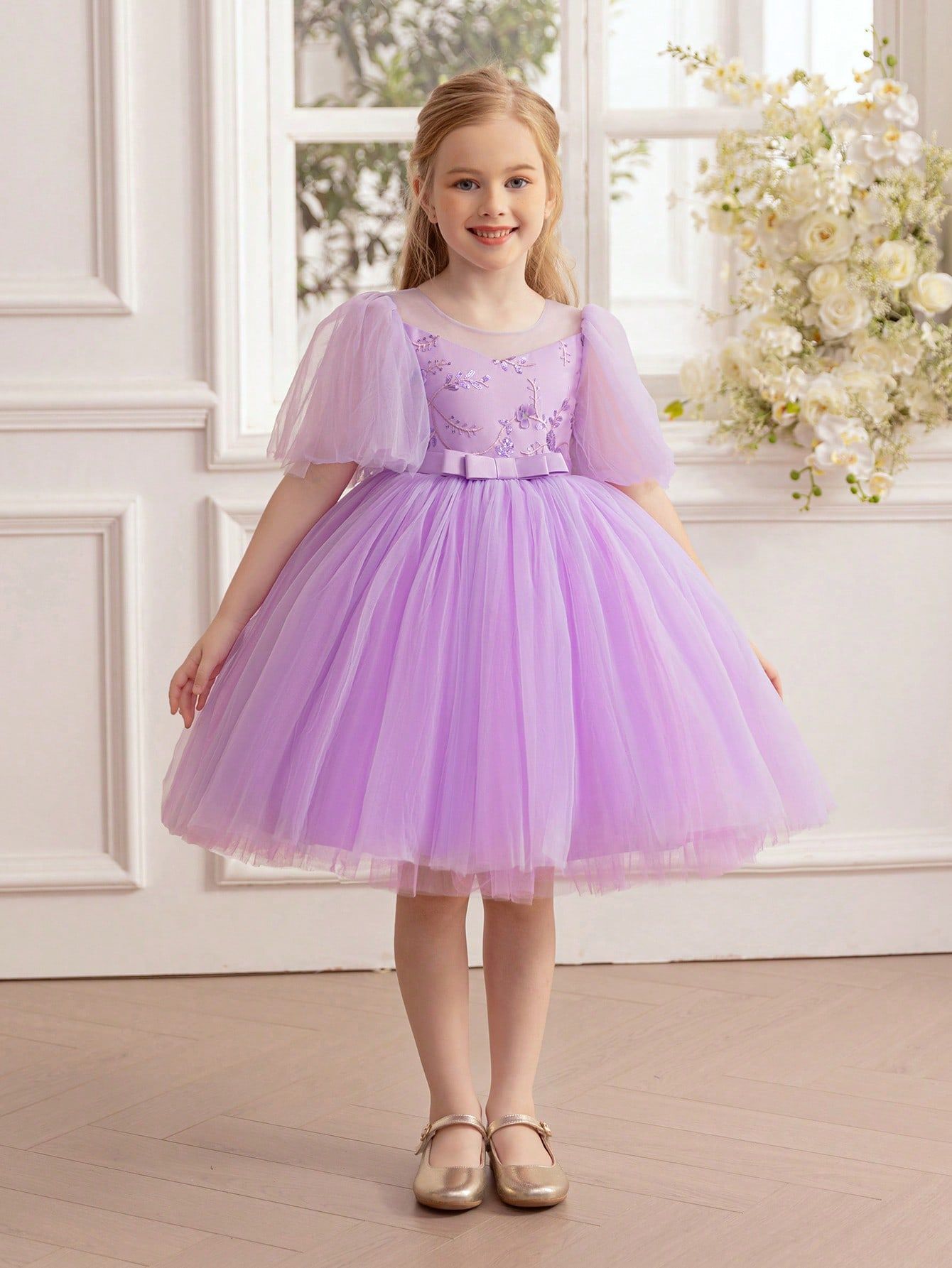 Kids Dress - Purple