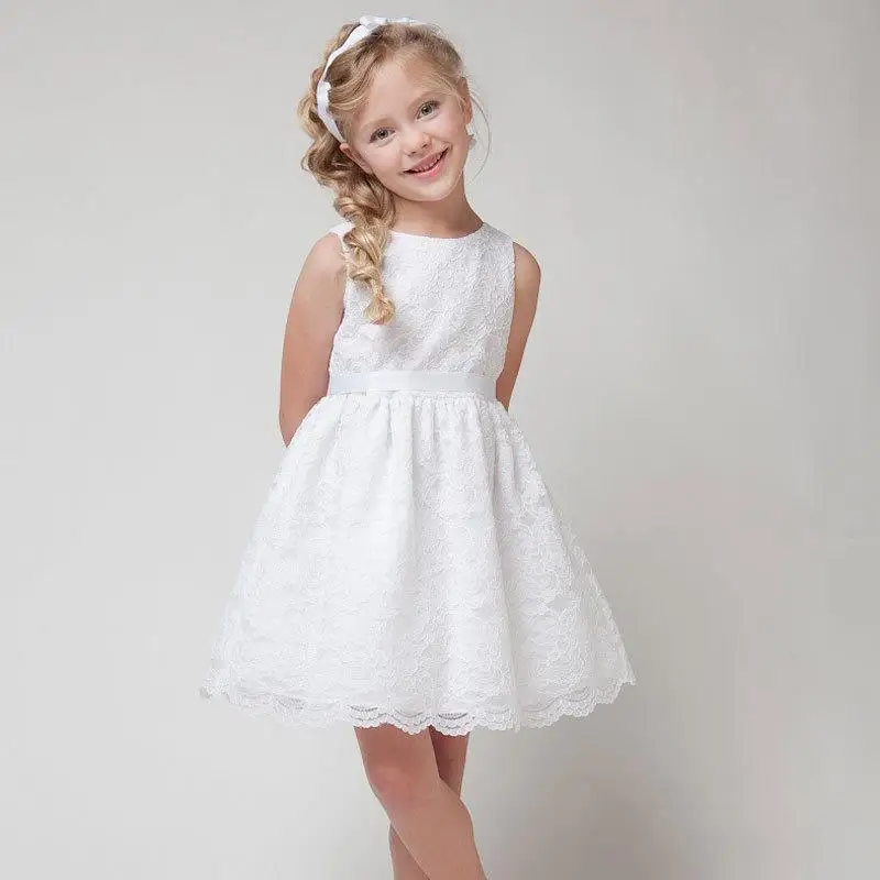Kids Dress - White