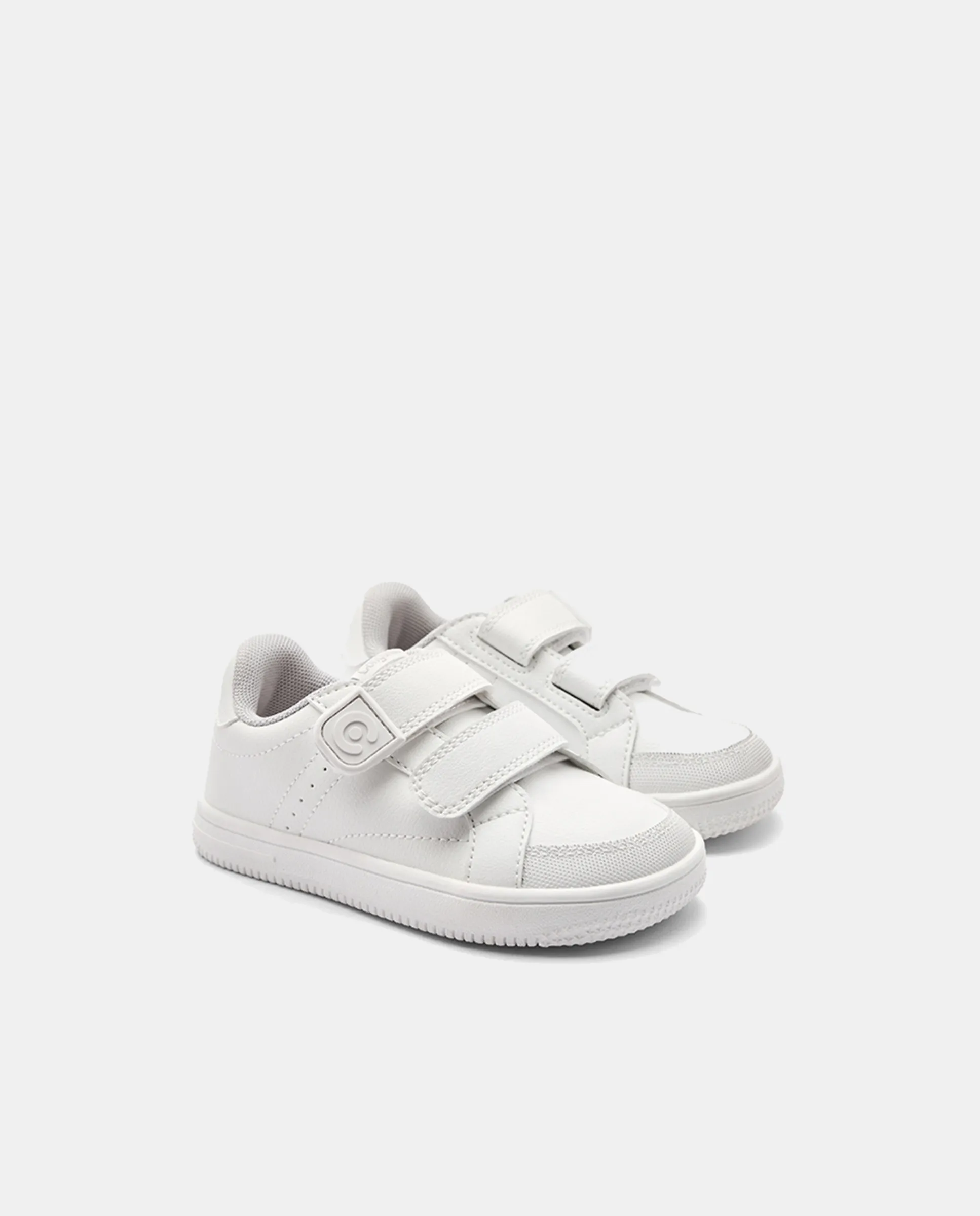 Kids School Shoes - White