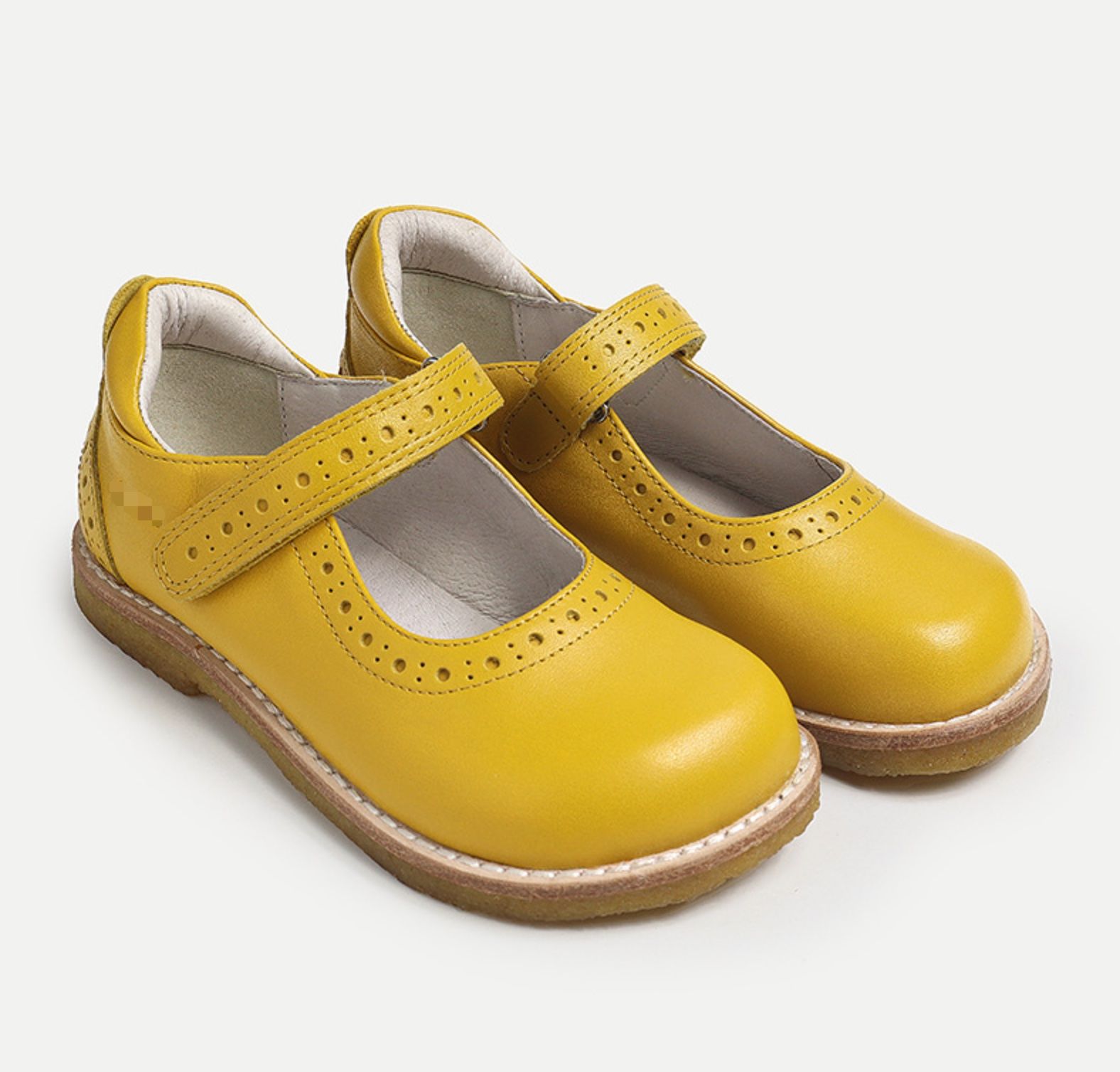 Kids School Shoes - Yellow
