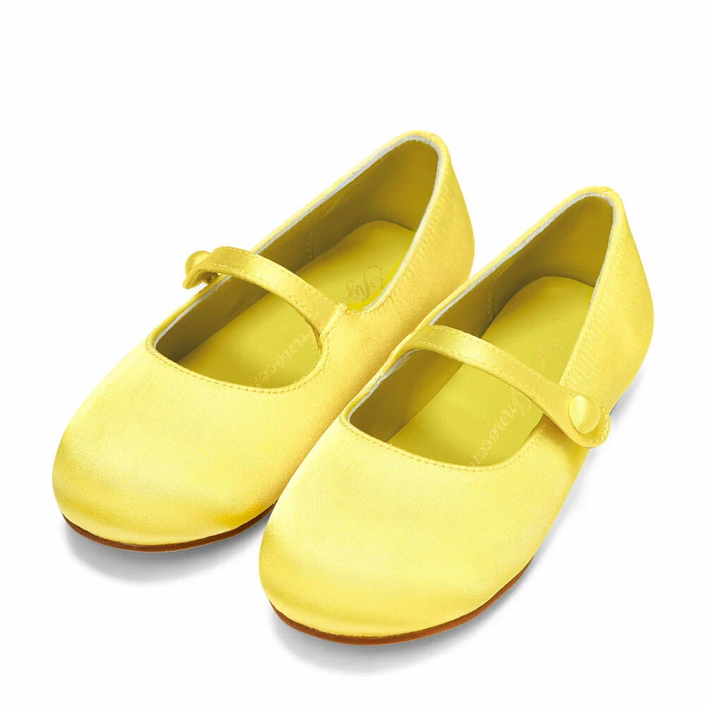 Kids School Shoes - Yellow