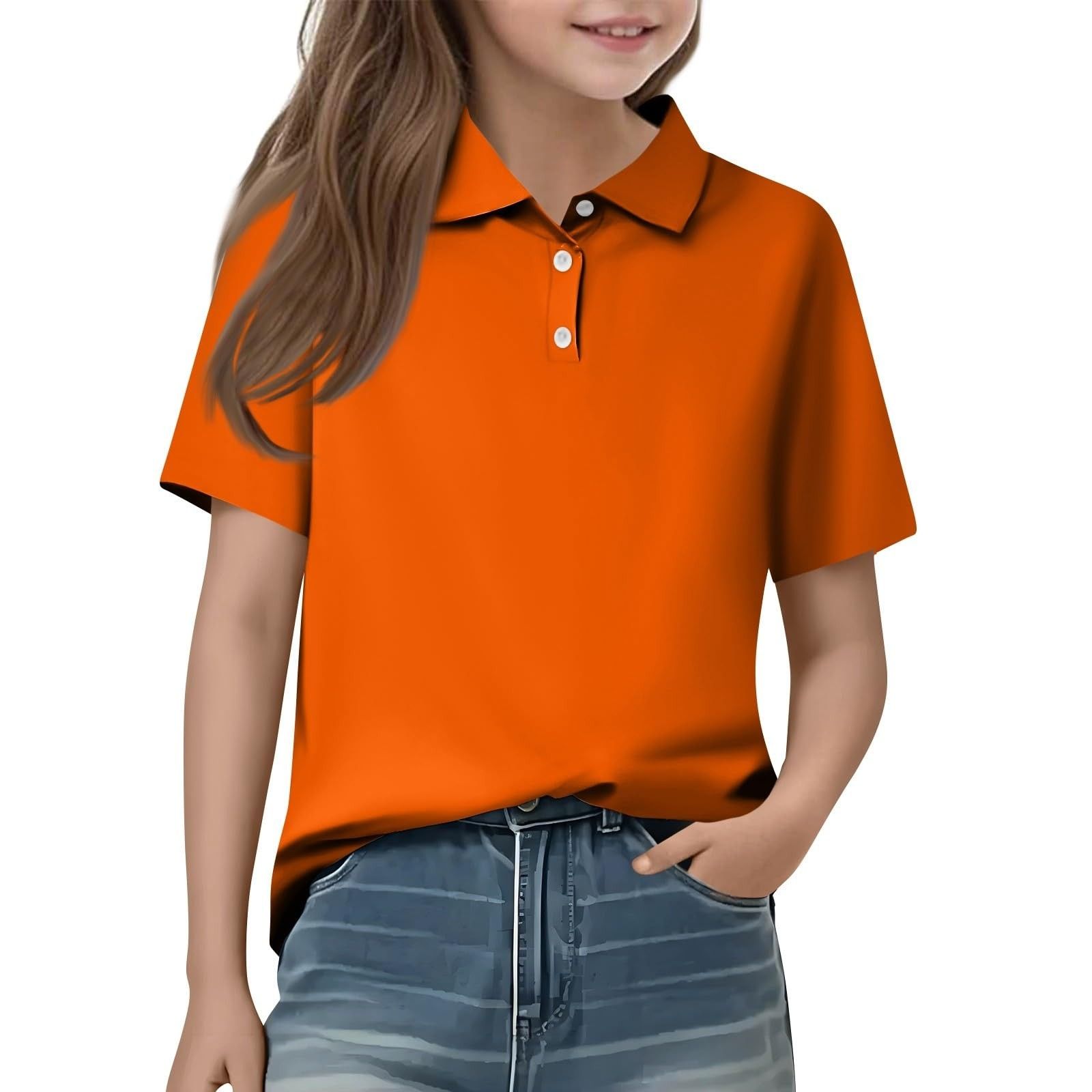 Kids School Uniform - Shirt - Orange