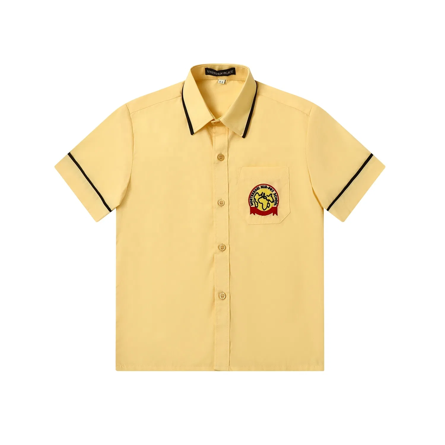 Kids School Uniform - Shirt - Yellow