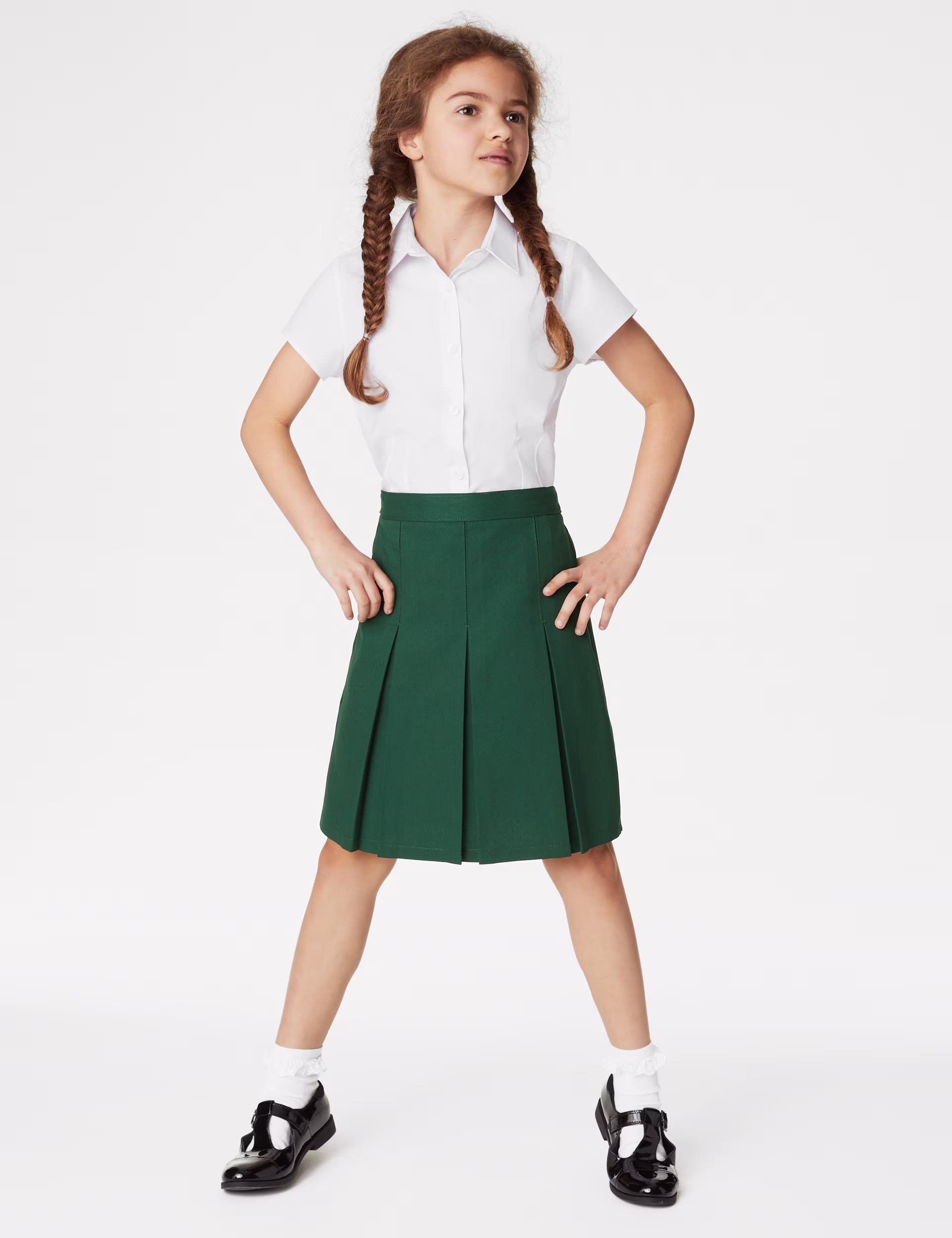 Kids School Uniform - Skirt - Green