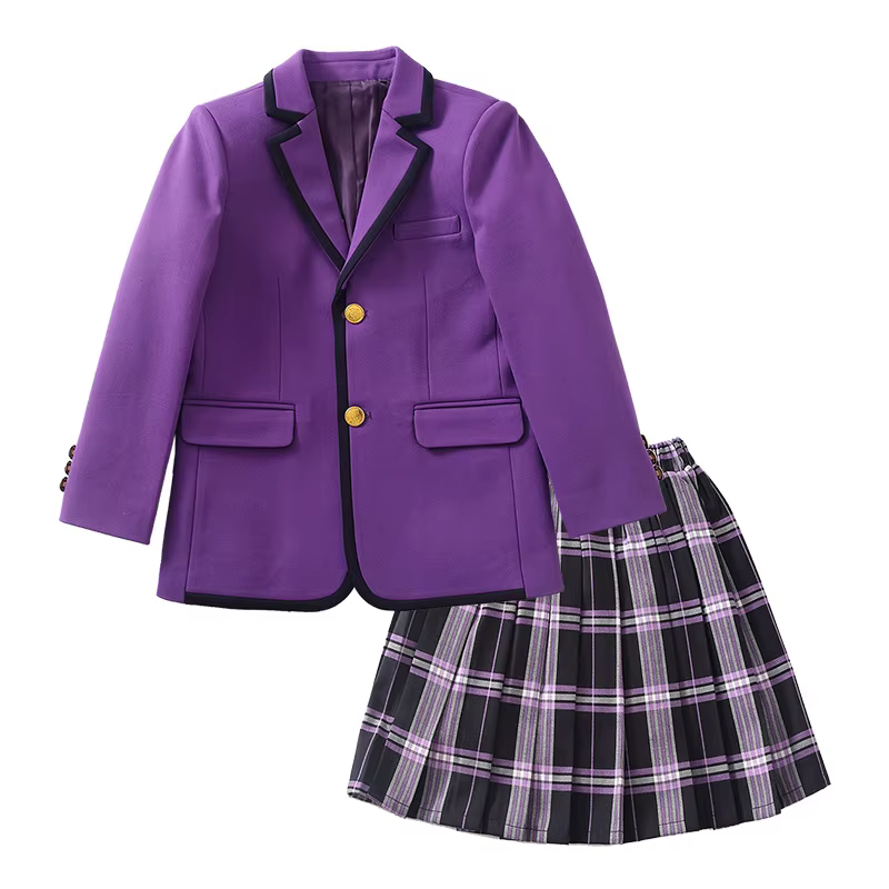 Kids School Uniform - Skirt - Purple