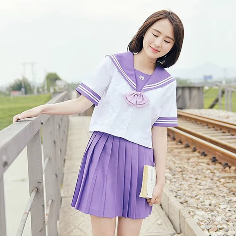 Kids School Uniform - Skirt - Purple