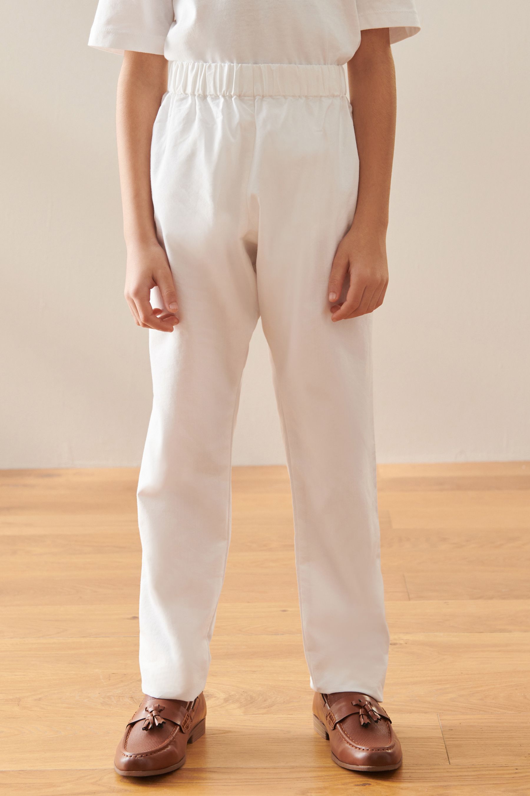 Kids School Uniform - Trousers - White