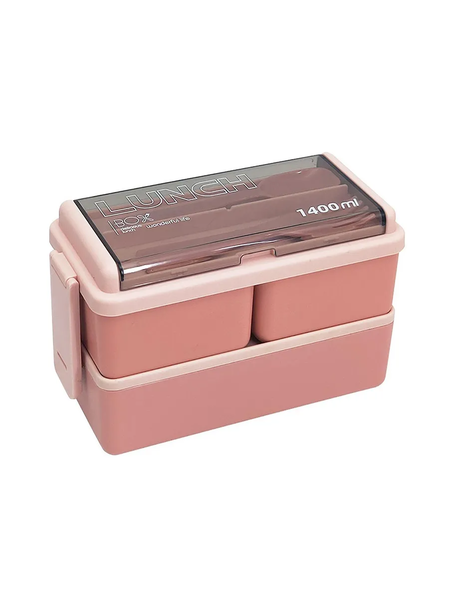Lunch Box - Plastic - Pink