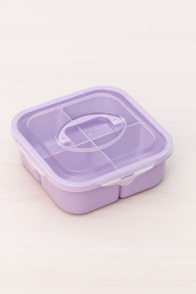 Lunch Box - Plastic - Purple