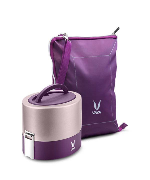 Lunch Box - Steel - Purple