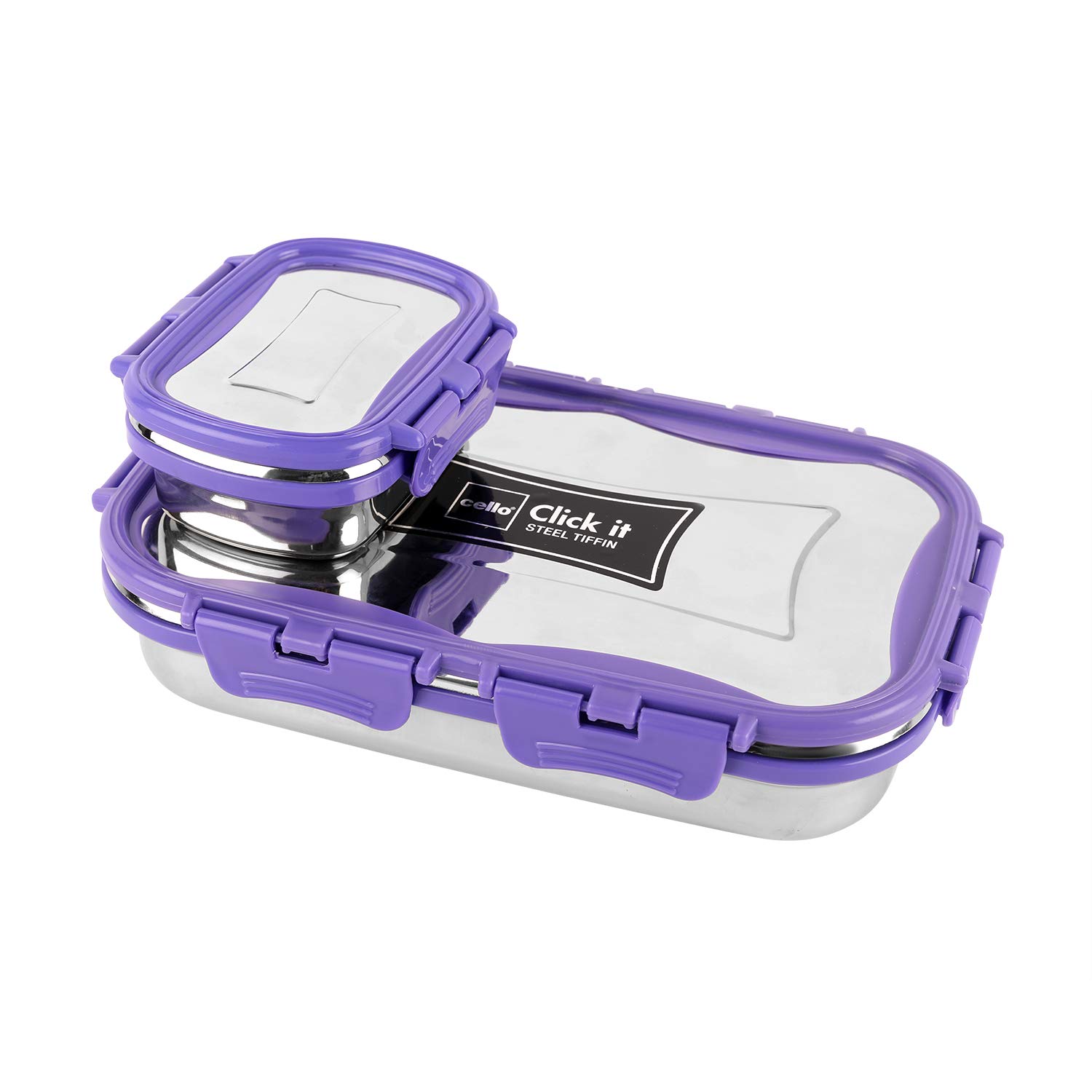 Lunch Box - Steel - Purple