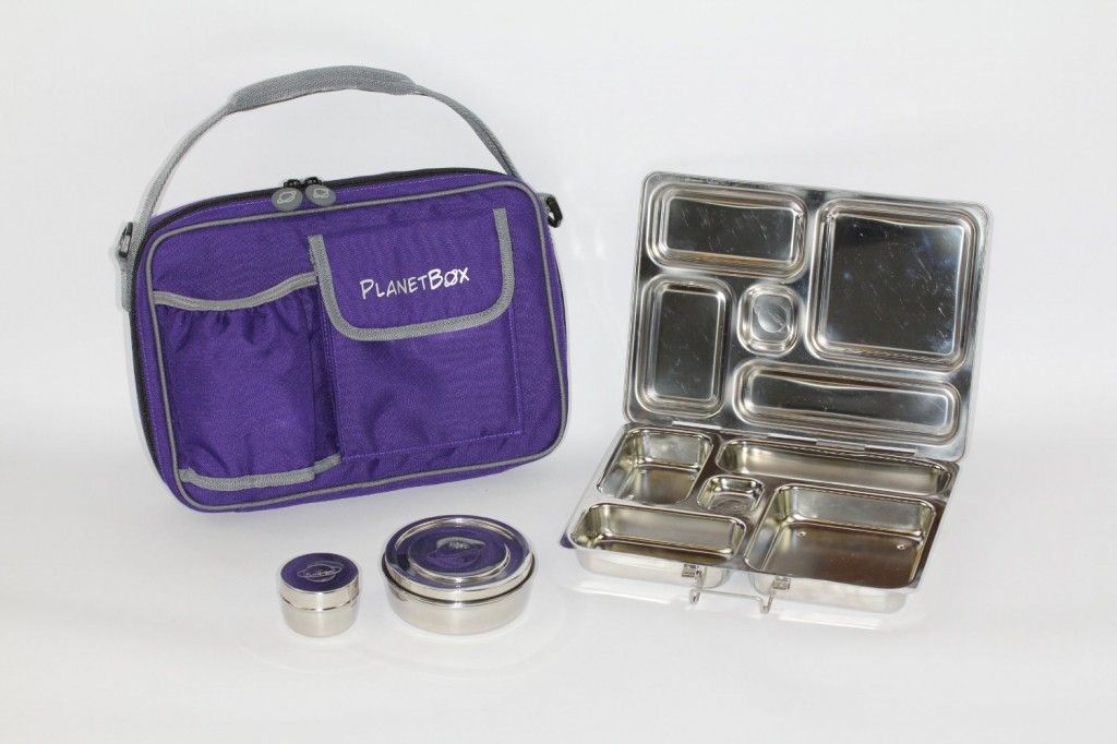 Lunch Box - Steel - Purple