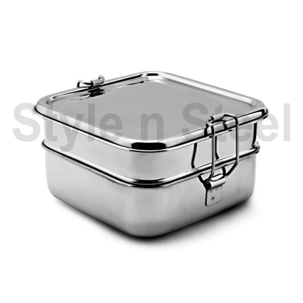Lunch Box - Steel - White