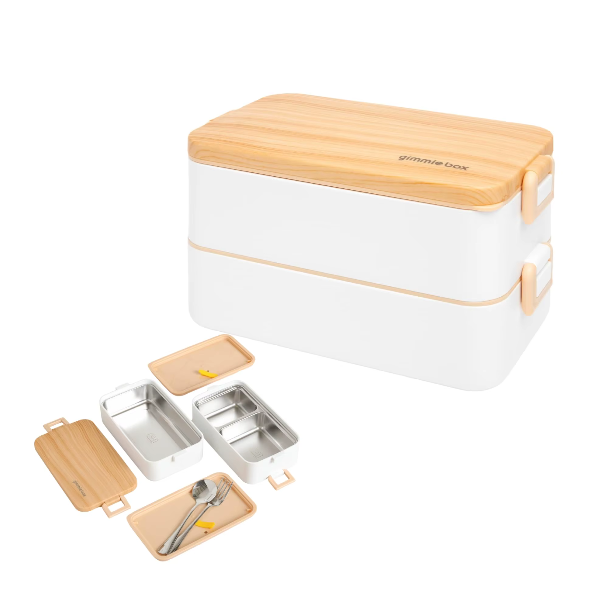Lunch Box - Steel - White