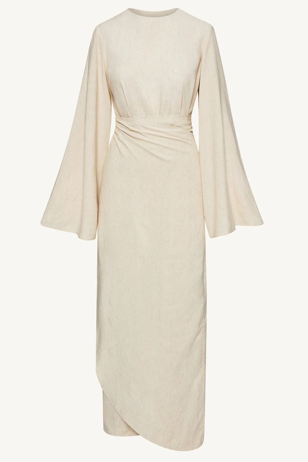 Modest Fashion Dress - Beige