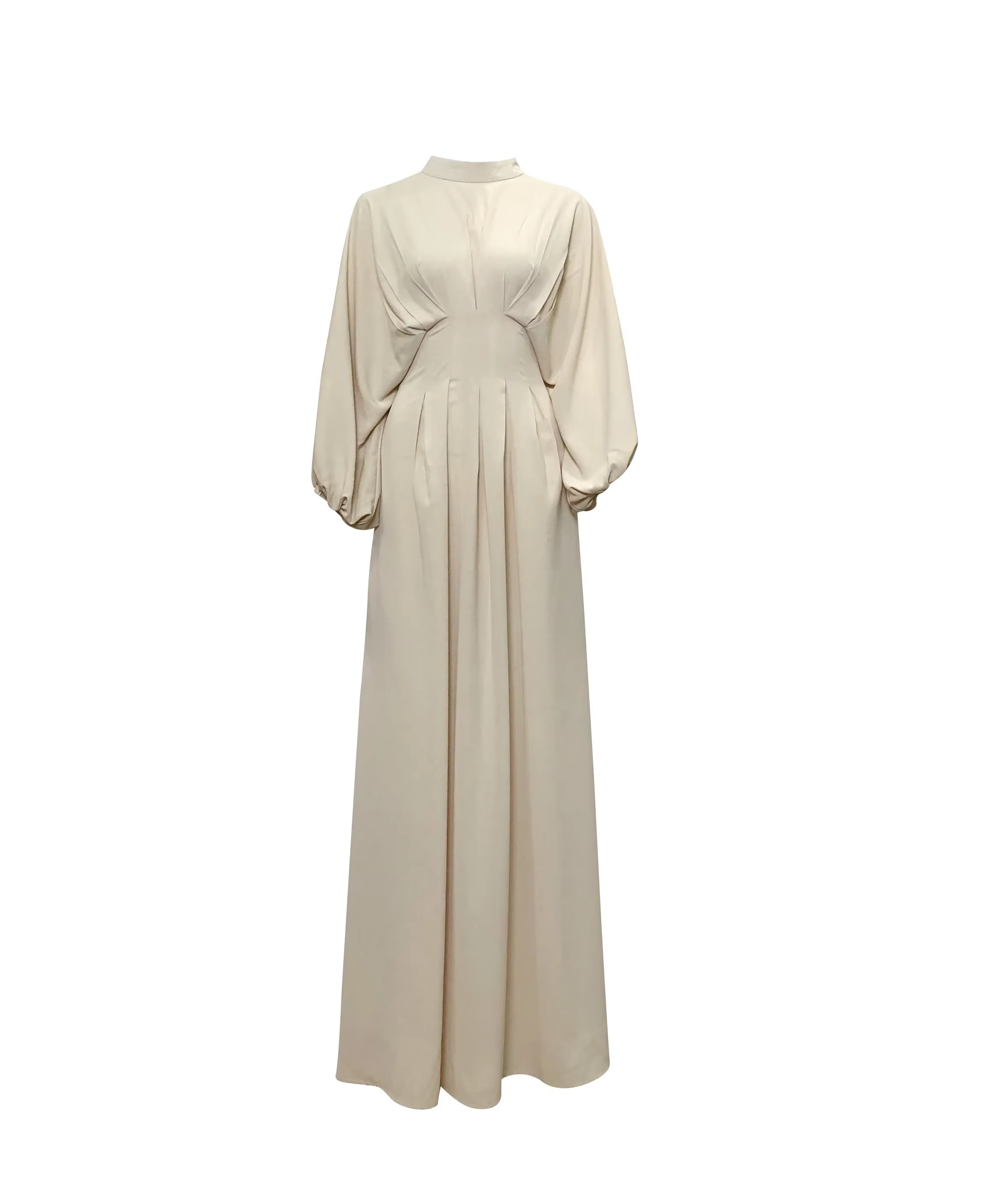 Modest Fashion Dress - Cream