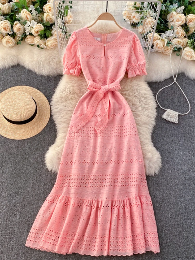 Modest Fashion Dress - Pink