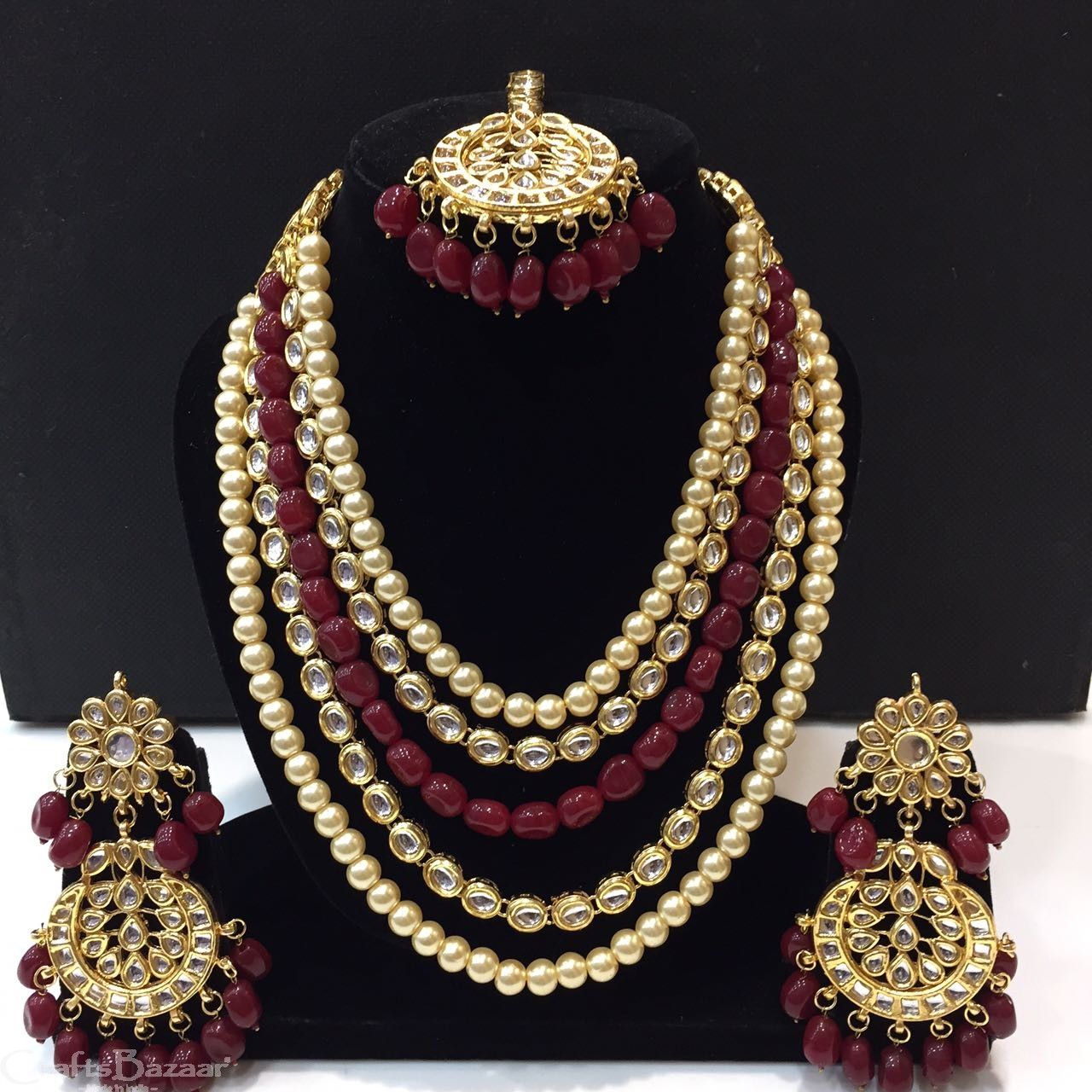 Muslim Necklace - Maroon