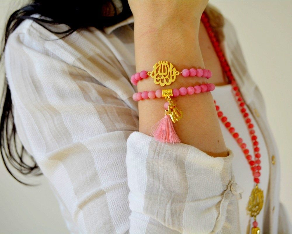 Muslim Necklace - Pink
