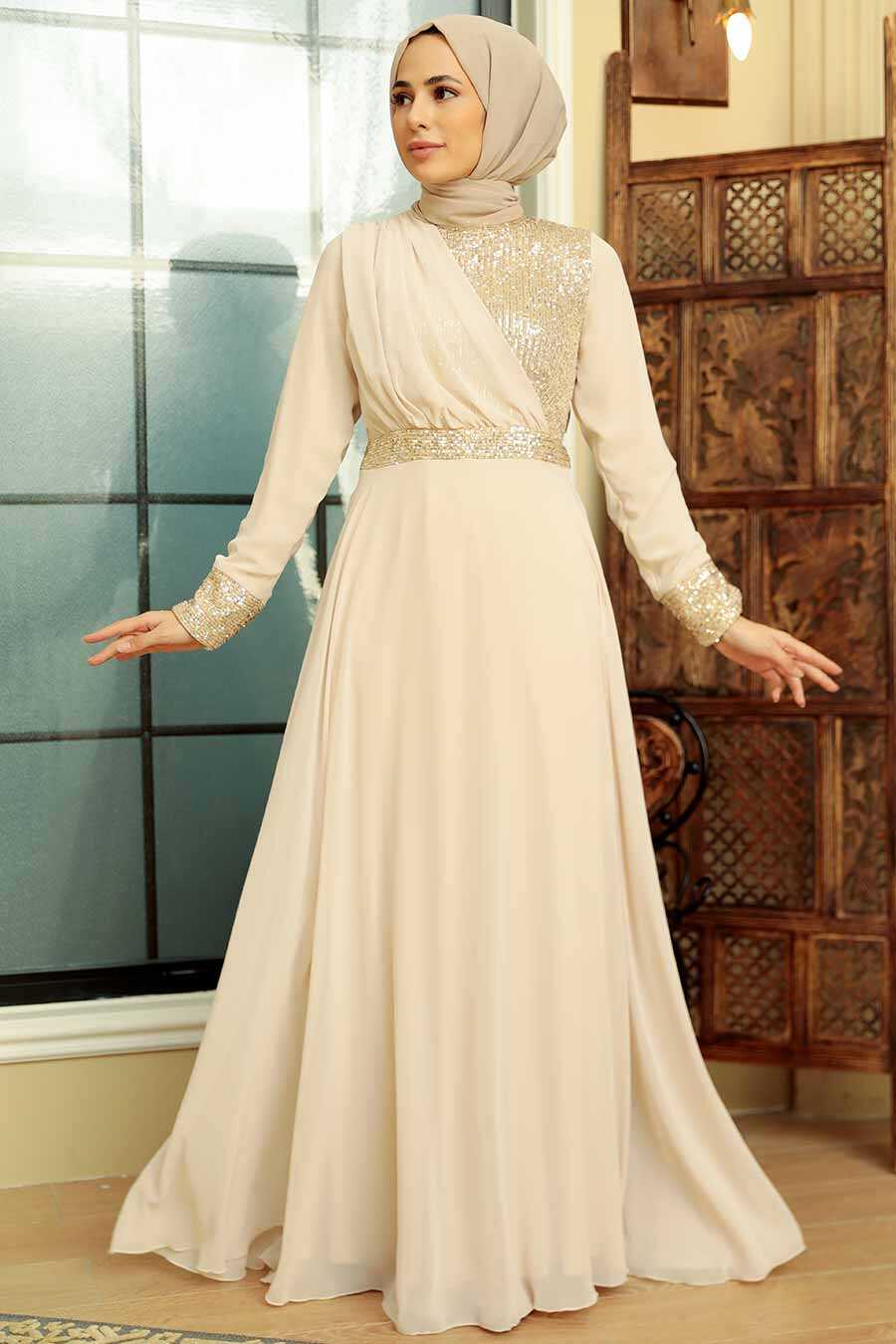 Muslim Wedding Attire - Beige
