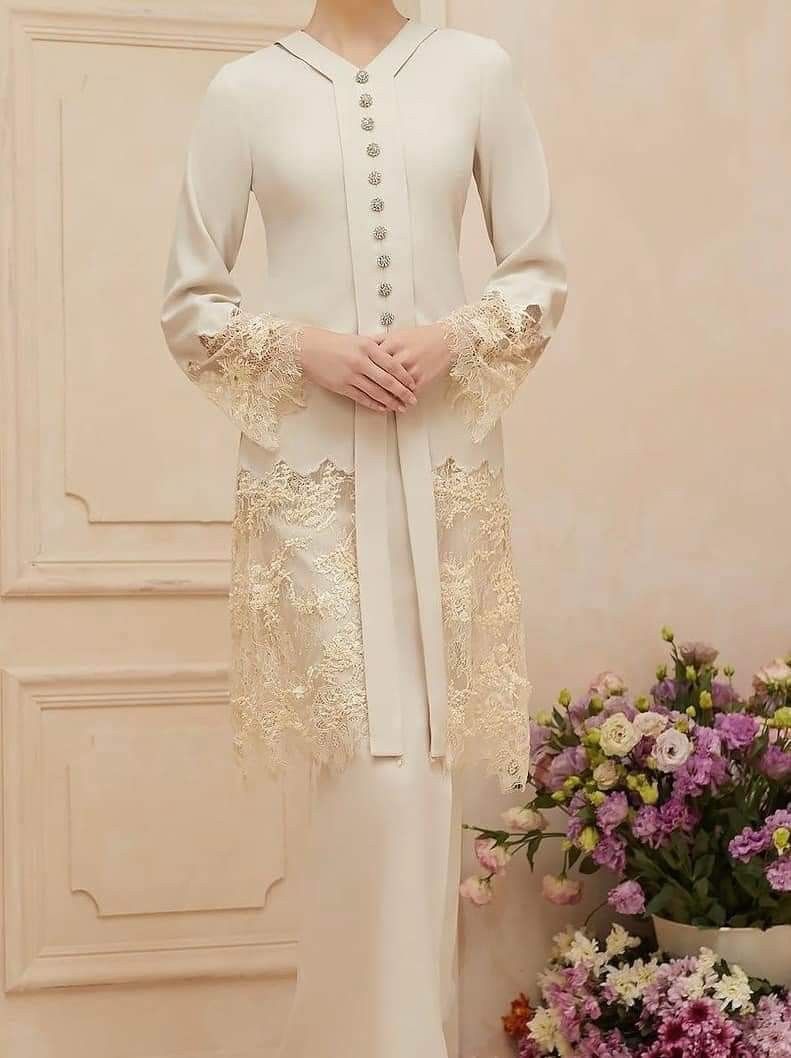 Muslim Wedding Attire - Cream