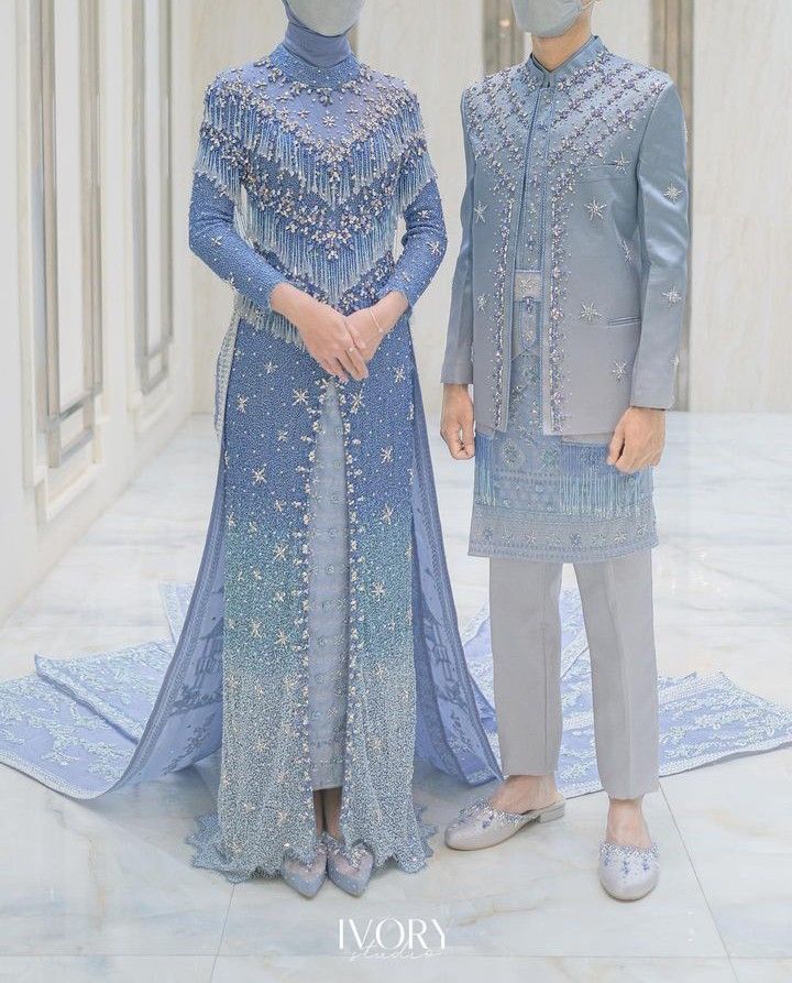Muslim Wedding Attire - Grey