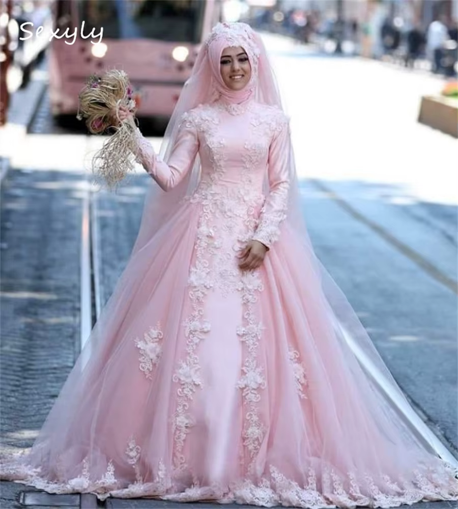 Muslim Wedding Attire - Pink