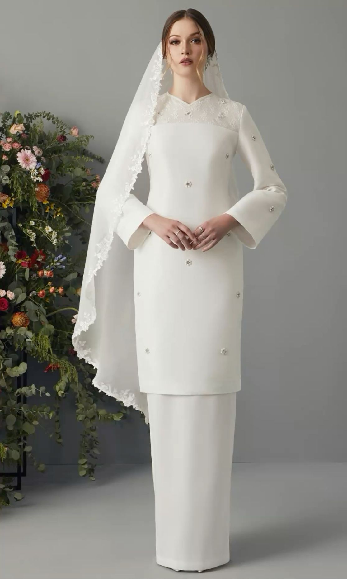 Muslim Wedding Attire - White