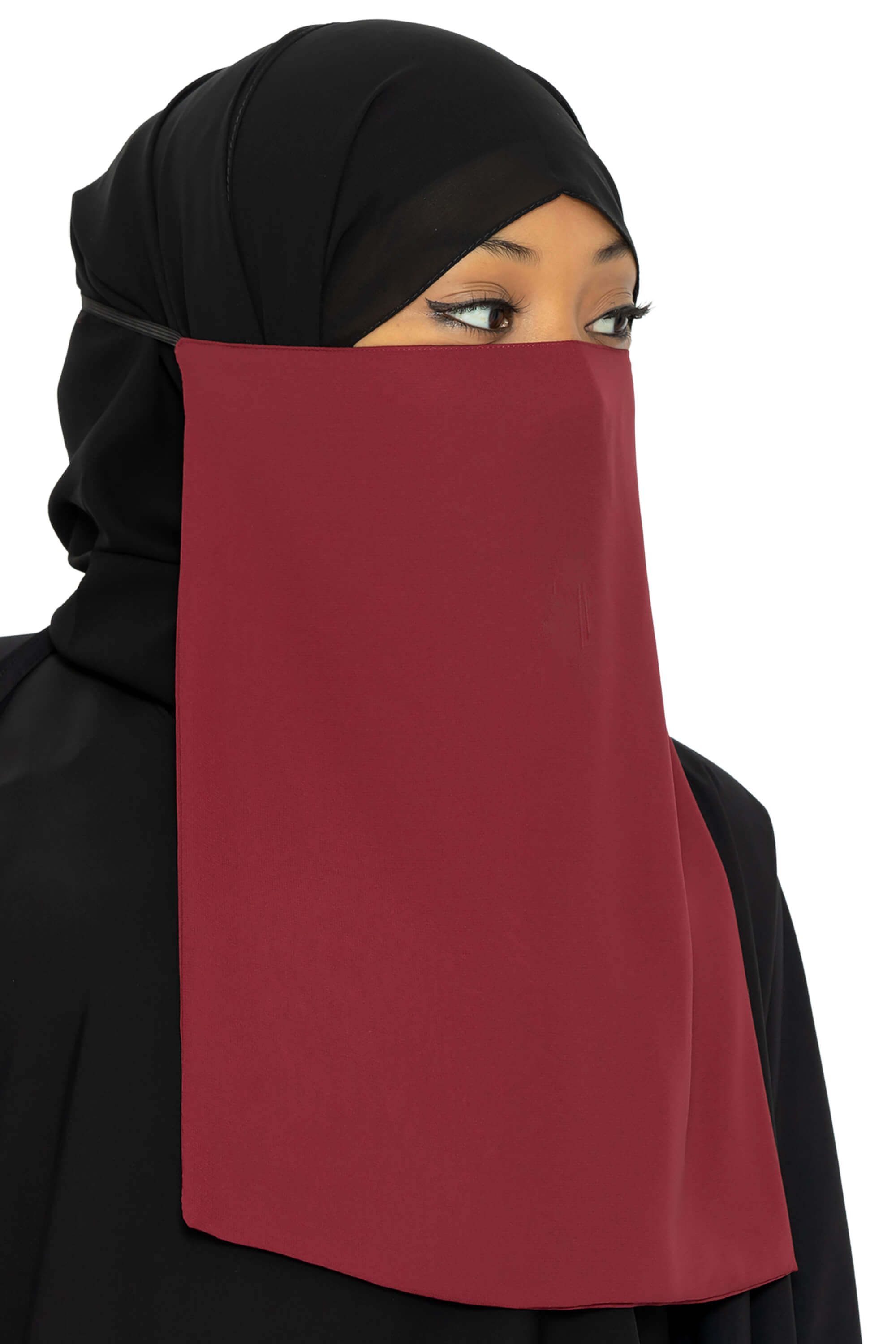 Niqab - Maroon