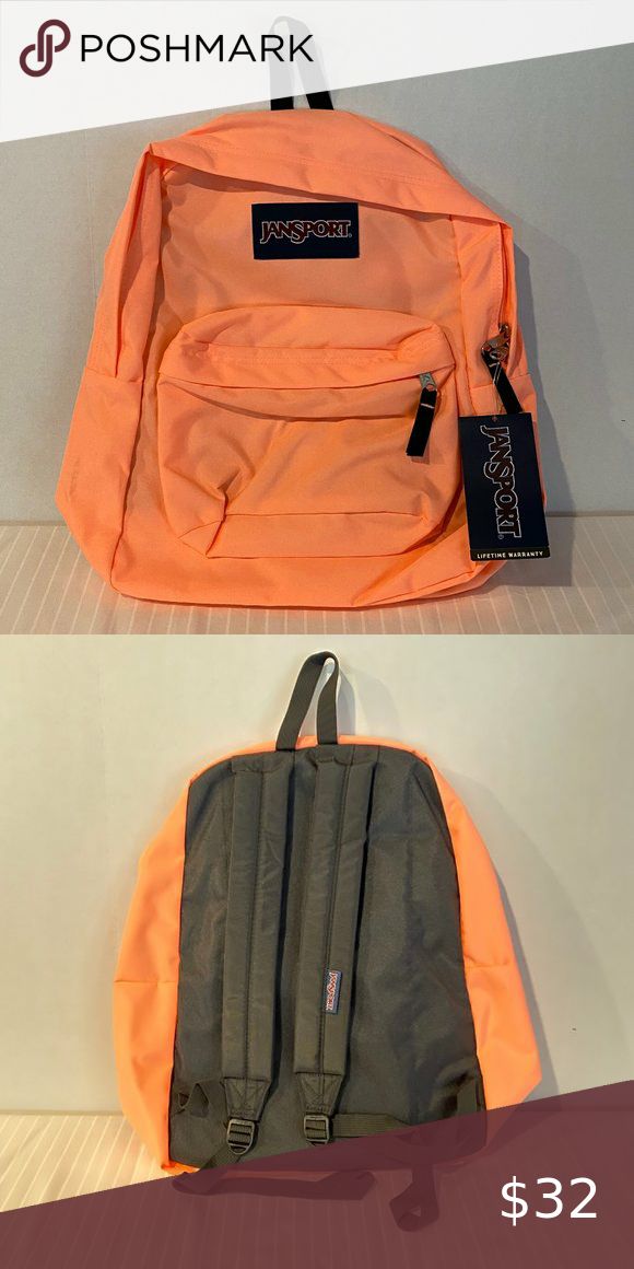 School Bag - Backpack - Orange