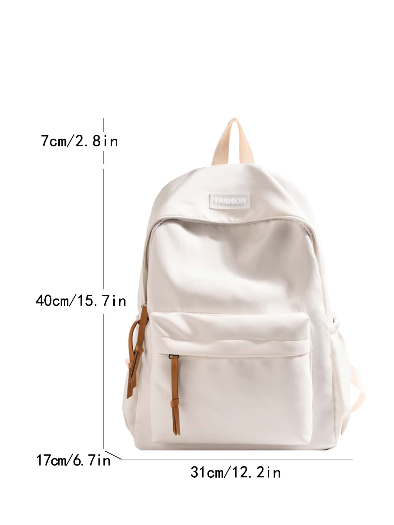 School Bag - Backpack - White
