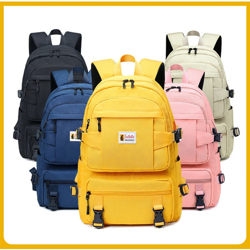 School Bag - Backpack - Yellow