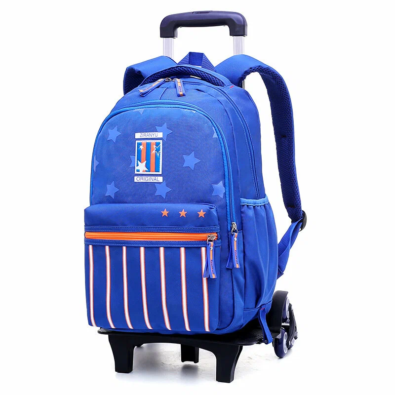 School Bag - Wheeled - Blue