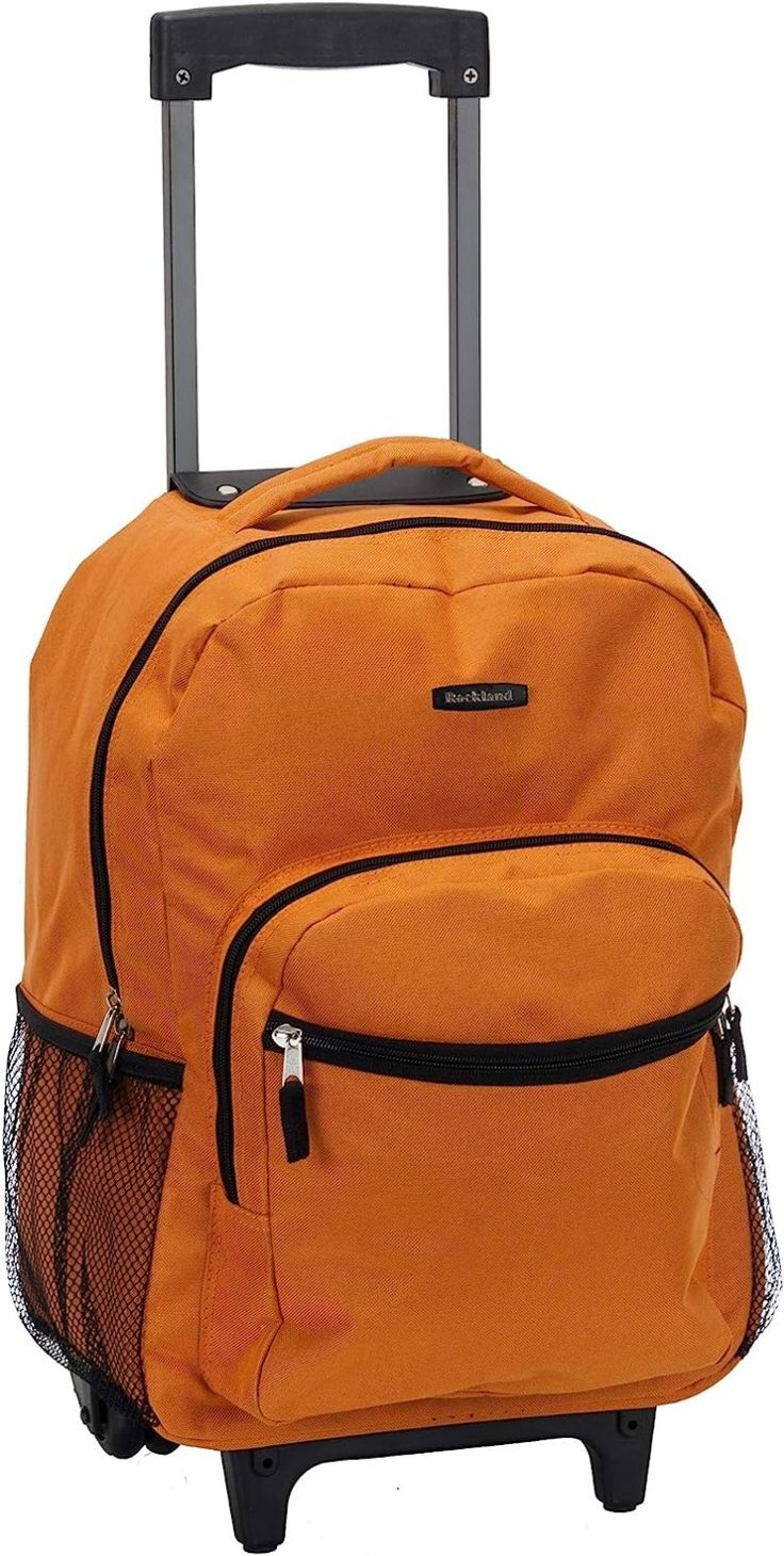 School Bag - Wheeled - Orange