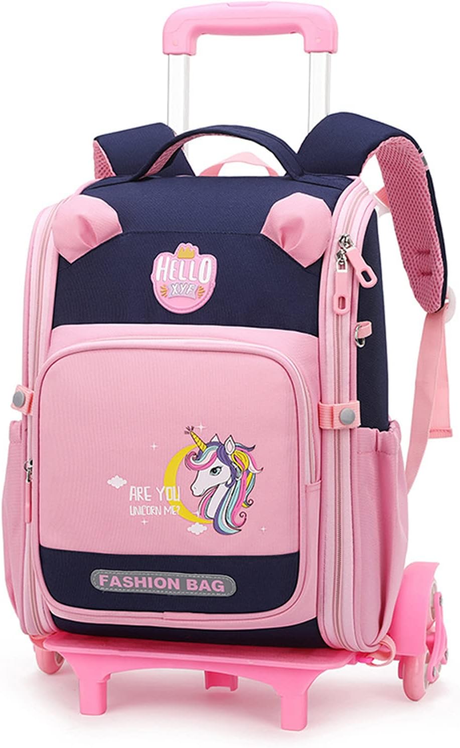 School Bag - Wheeled - Pink